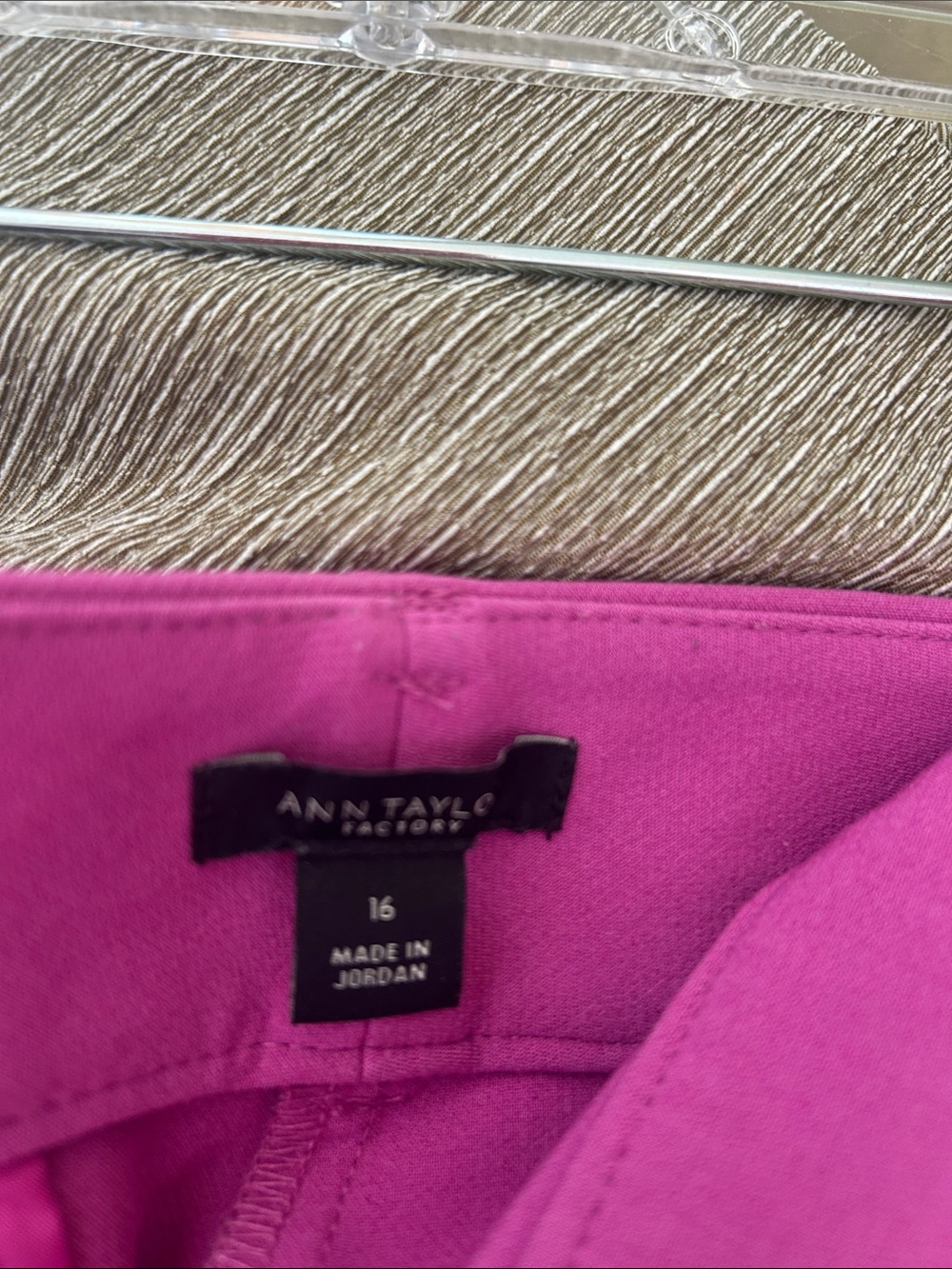 Ann Taylor Factory Curvy Wide-Leg Pants in Fuchsia - Picture 3 of 3